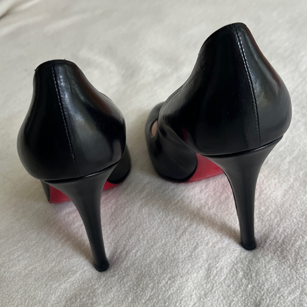 Louboutin Classic Black Leather Pumps